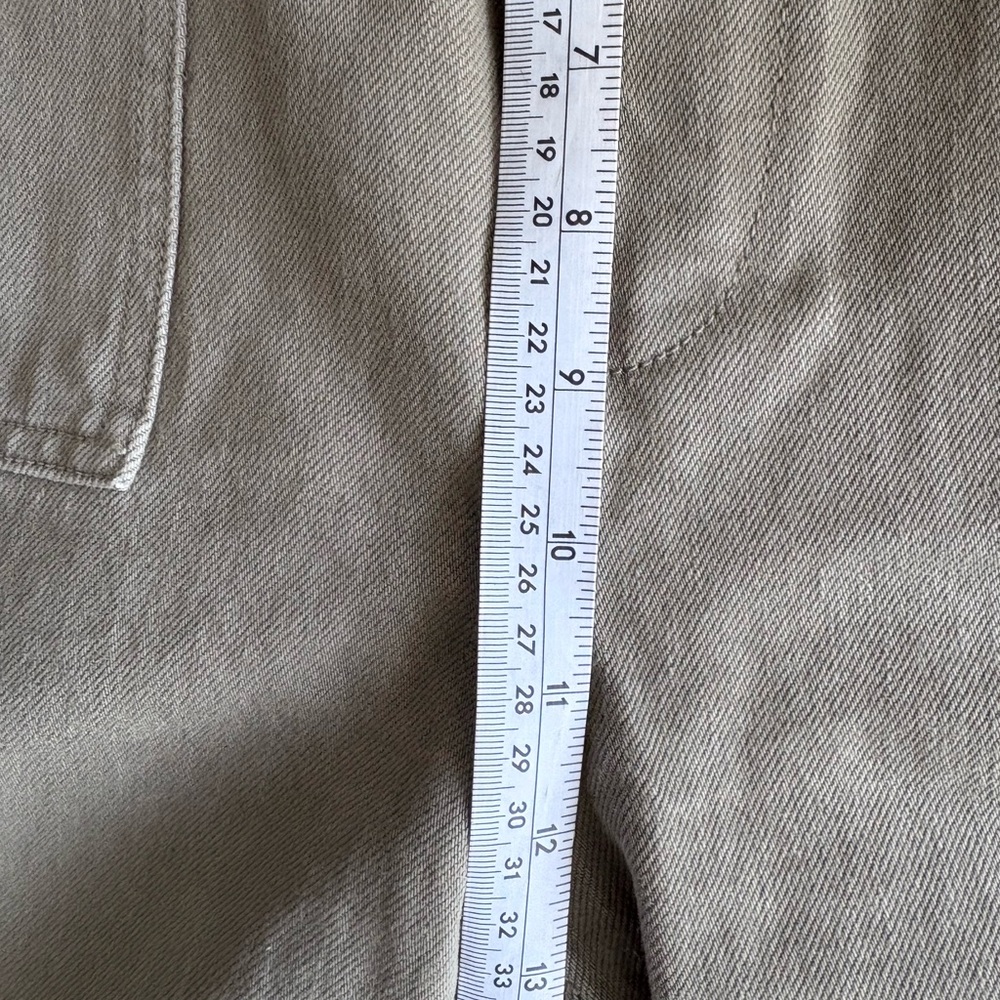 Denim Forum Joni Bermuda Shorts - 100% cotton in olive/khaki - Picture 10 of 12